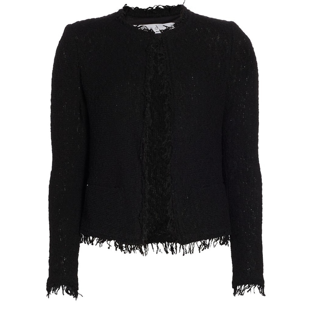 Iro Shavani Open-Front Boucle Jacket